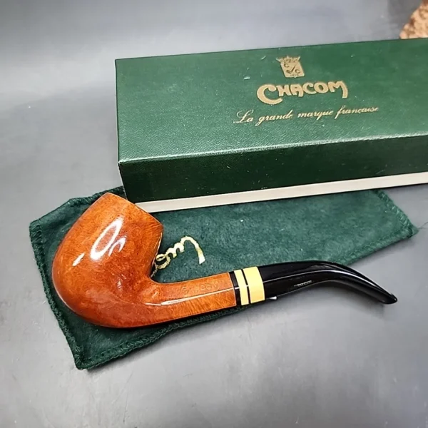Chacom Hexagone 43 Smooth Bent Estate Briar Pipe, Unsmoked [SOLD] - Image 3