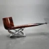 John's Pipe Shop Los Angeles Smooth Canadian Estate Briar Pipe - Image 3