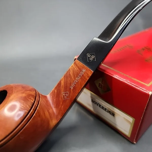 BBB Sovereign Smooth Bent Bulldog Estate Briar Pipe Unsmoked - Image 3