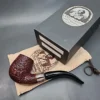 Ser Jacopo R1 Rusticated Bent Billiard Estate Briar Pipe - Image 3