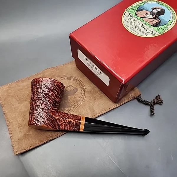 Ser Jacopo Jucunda S2 Sandblasted Dublin Estate Briar Pipe, Unsmoked - Image 3