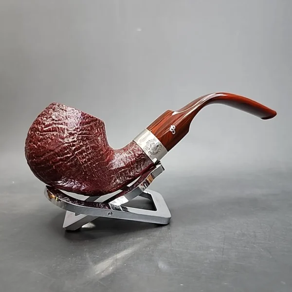 Peterson Irish Harp XL02 Sandblast Briar Pipe, Fishtail, New - Image 3