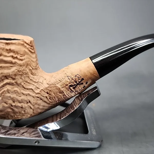 Morgan Bones Bent Billiard Briar Pipe, New - Image 4