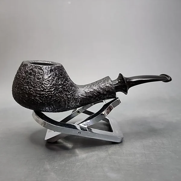 Tsuge Kaga 901 Sandblast Bent Brandy Estate Briar Pipe, Unsmoked - Image 4