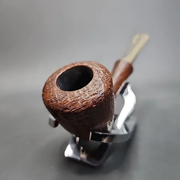La Biota Sandblasted Pickaxe Handmade Briar Pipe, New - Image 4