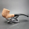Morgan Bones Bent Billiard Briar Pipe, New - Image 4