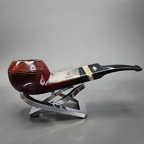 BBB Fiesta 420, Smooth Bent Bulldog Estate Briar Pipe, Unsmoked - Image 4