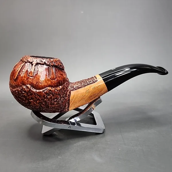 Ser Jacopo Rowlette Maxima A Bent Apple Estate Briar Pipe, Unsmoked - Image 4