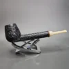 Nathan Armentrout Asteroid Finish Handmade Briar Pipe, New - Image 4