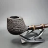 Eric Klodt Bamboo Prince Handmade Morta Pipe, Unsmoked - Image 4