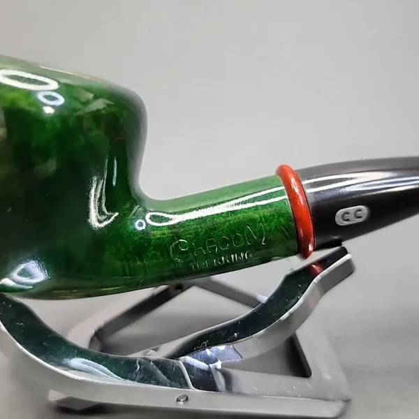 Chacom Green Trekking 264 Smooth Bent Acorn Estate Briar Pipe, Unsmoked [SOLD] - Image 4