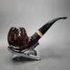 Vauen Stone 04 Smooth Bent Apple Estate Briar Pipe, Unsmoked, 9mm - Image 4