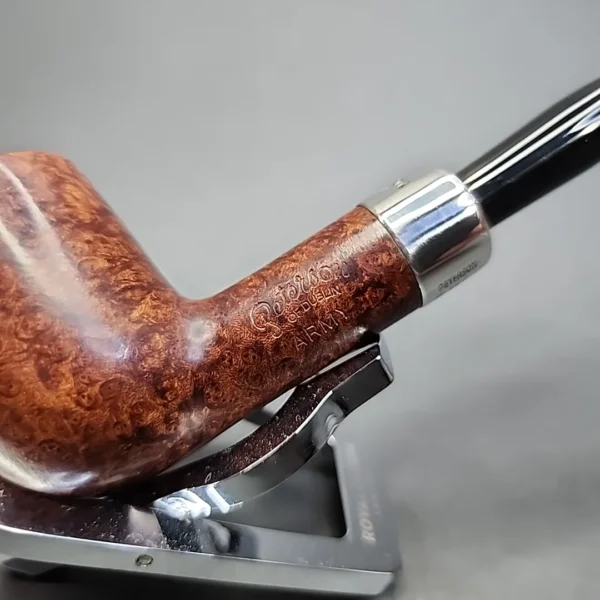 Peterson Silver Mounted Army 101 Smooth Billiard Estate Briar Pipe, Irish Estates [SOLD] - Image 4