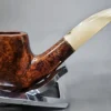 BBB Tortoise 304 Smooth Bent Billiard Estate Briar Pipe, Unsmoked - Image 4