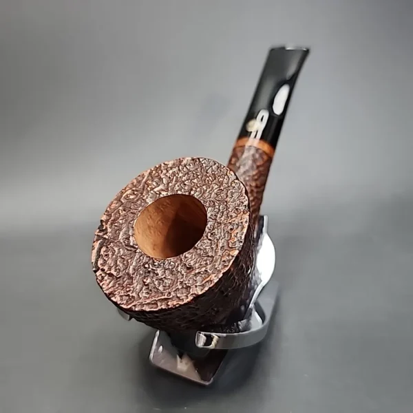 Mastro De Paja 1B Gigante, Sandblasted Bent Dublin Estate Briar Pipe, Unsmoked [SOLD] - Image 4