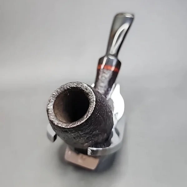 WO Larsen Sandblasted Bent Egg Estate Briar Pipe, Danish Estates - Image 4