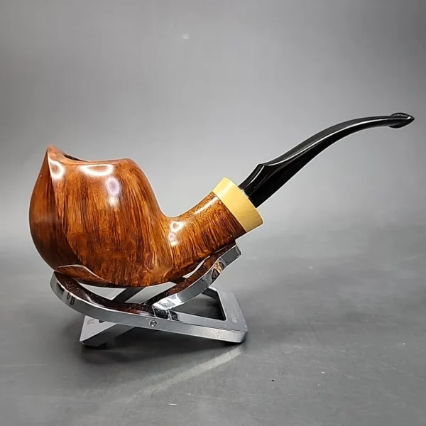 Tonni Nielsen Grade 7 Sparrow, Smooth Bent Estate Briar Pipe, Unsmoked [SOLD] - Image 4