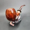 PapaBearPipes Smooth Danish Egg, Handmade Briar Pipe, New - Image 4