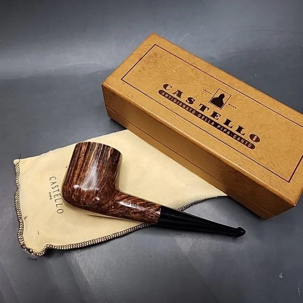 Castello "Castello" KKKK Smooth Pot Estate Briar Pipe, Unsmoked [SOLD] - Image 4
