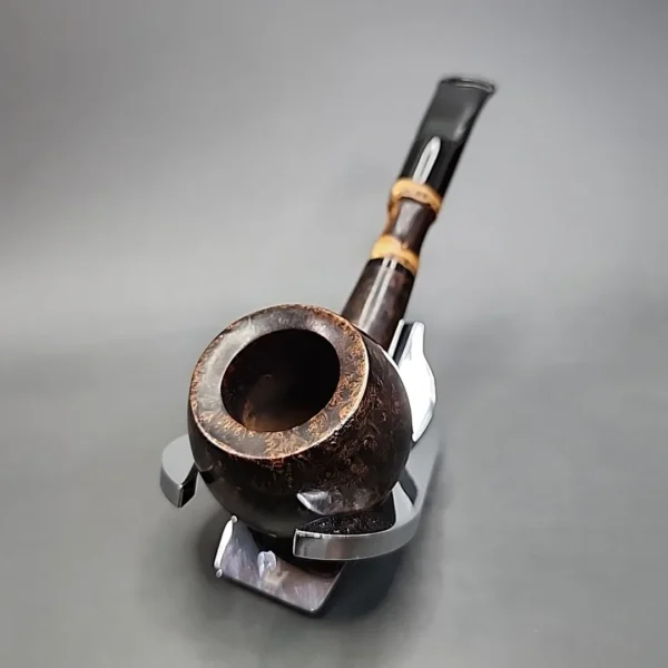Volkan 7 Smooth Prince w Bamboo, Estate Briar Pipe, Italian Estates - Image 4