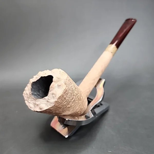 Pipe Tristan Sandblasted Straight Dublin Handmade Briar Pipe, New [SOLD] - Image 4