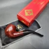 BBB Medina 18470 Smooth Bent Apple Estate Briar Pipe, Unsmoked - Image 4