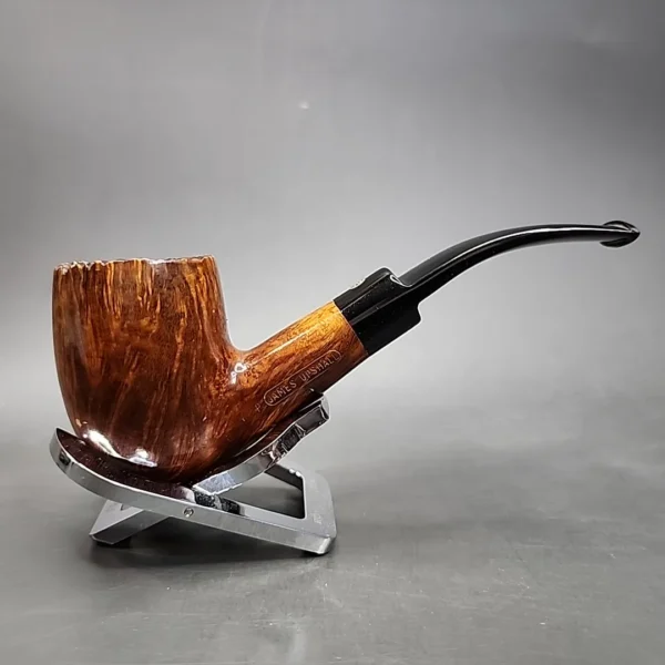 James Upshall P grade Smooth Bent Billiard Estate Briar Pipe, English Estates [SOLD] - Image 4