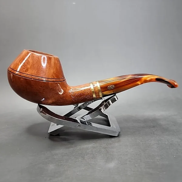 Chacom Corona 427 Smooth Bent Rhodesian Estate Briar Pipe, Unsmoked [SOLD OUT] - Image 4