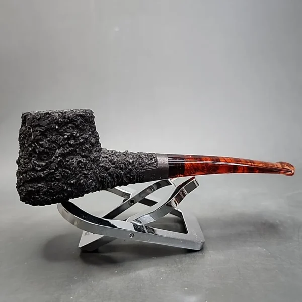 Pipe Tristan Rusticated Shape 55 Style Handmade Briar Pipe, New [SOLD OUT] - Image 4