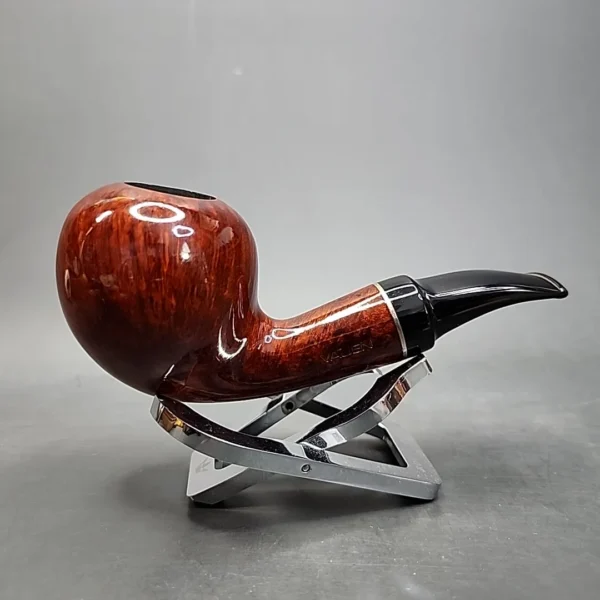 Vauen 3213 Smooth Bent Apple Estate Briar Pipe Unsmoked, 9mm - Image 4