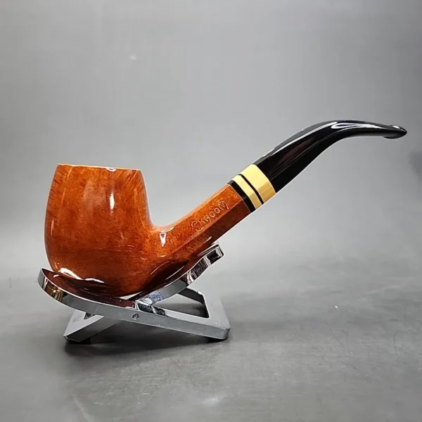Chacom Hexagone 43 Smooth Bent Estate Briar Pipe, Unsmoked [SOLD] - Image 4