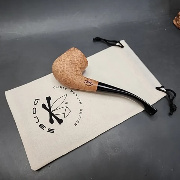 Morgan Bones Bent Billiard Briar Pipe, New - Image 4