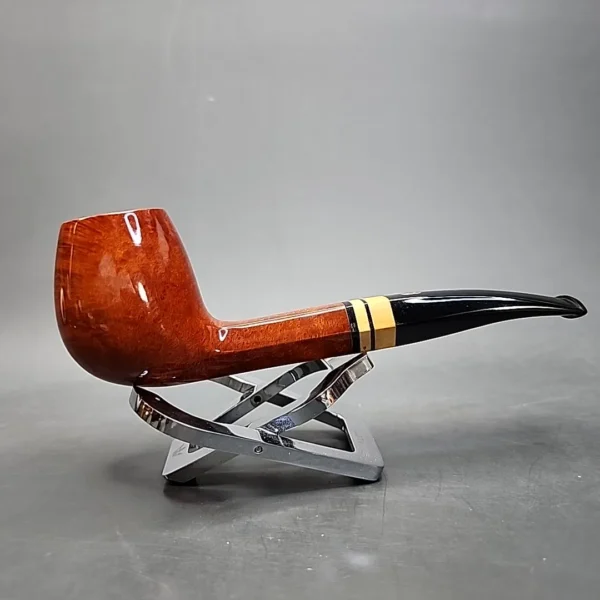 Chacom Hexagone 861 Smooth Bent Apple Estate Briar Pipe, Unsmoked [SOLD] - Image 4