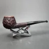 Radice Rind Partially Rusticated Bent Prince Estate Briar Pipe, Italian Estates - Image 4