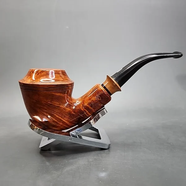 Chacom Safari 1A Smooth Bent Rhodesian Estate Briar Pipe, Unsmoked - Image 4