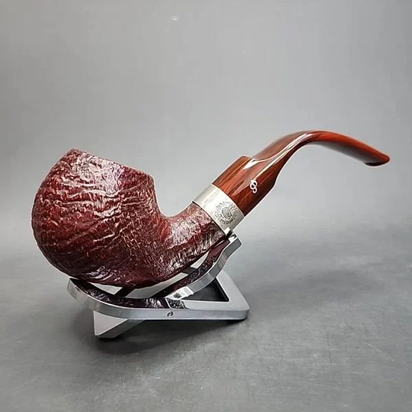 Peterson Irish Harp XL02 Sandblast Briar Pipe, Fishtail, New - Image 4