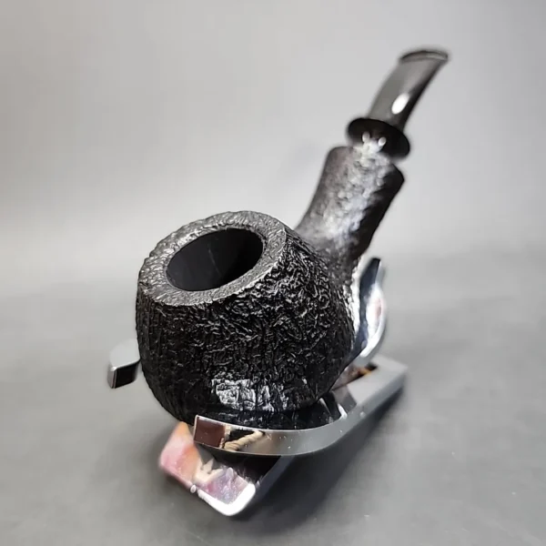 Tsuge Kaga 901 Sandblast Bent Brandy Estate Briar Pipe, Unsmoked - Image 5