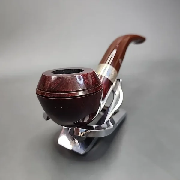Peterson Irish Harp 999 Smooth Bent Rhodesian Briar Pipe, New - Image 5