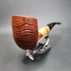 Savinelli Autograph 6 N Sandblasted Freehand Estate Briar Pipe, Unsmoked - Image 5