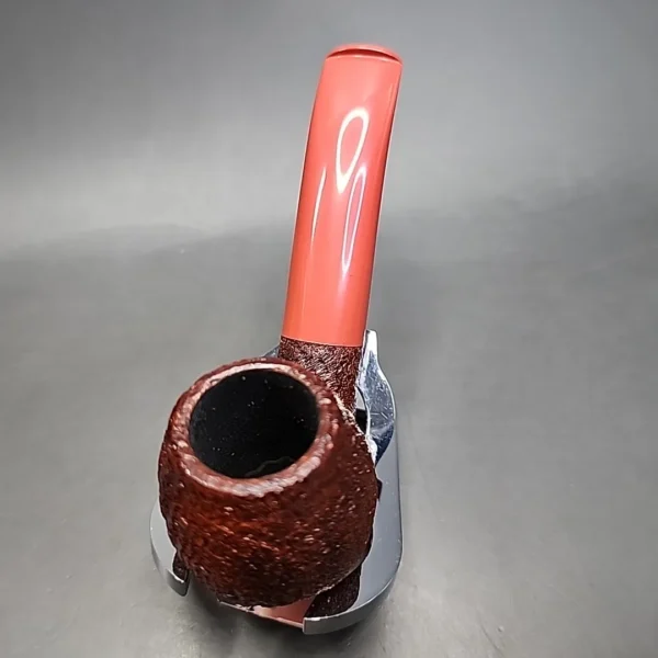 Nathan Armentrout Sandblasted Bent Egg Handmade Briar Pipe, New - Image 5
