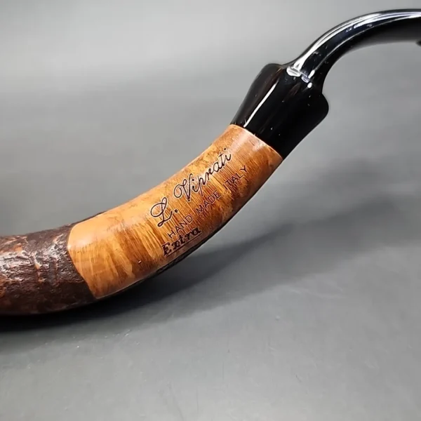 Luigi Viprati Extra Sandblasted Estate Briar Pipe, Unsmoked - Image 5