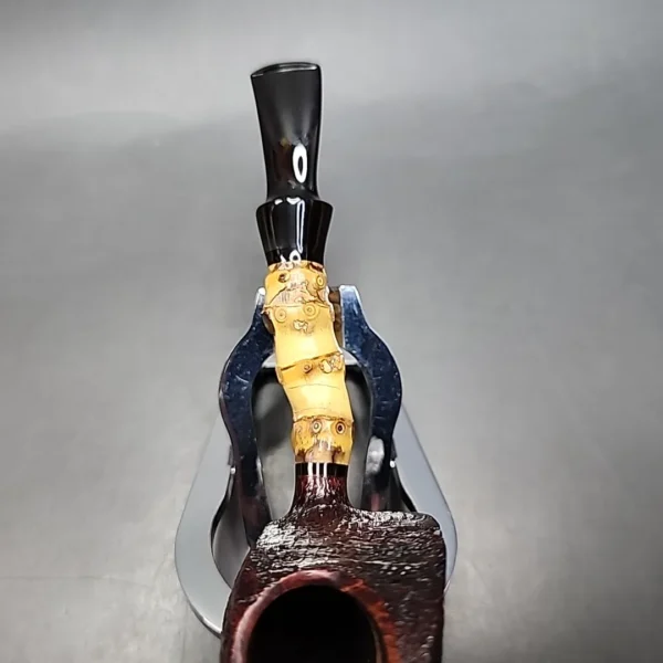 Steve Liskey Swimming Bamboo Blowfish, Estate Briar Pipe, American Estates - Image 5