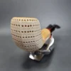 SMS lattice Bent Panel Estate Block Meerschaum Pipe - Image 5