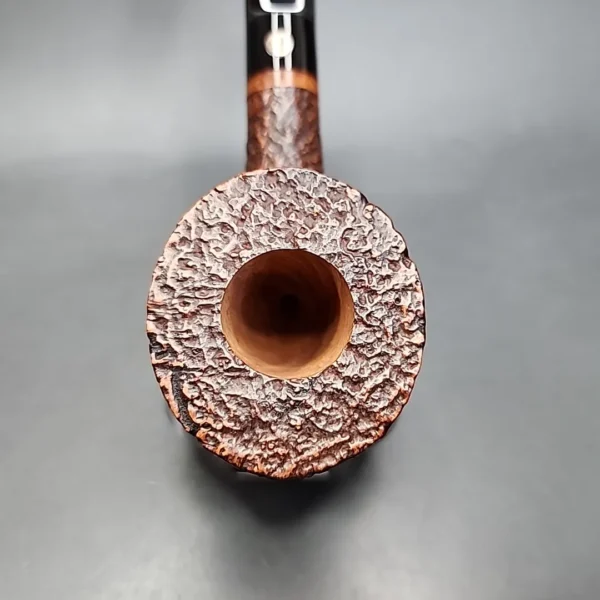 Mastro De Paja 1B Gigante, Sandblasted Bent Dublin Estate Briar Pipe, Unsmoked [SOLD] - Image 5