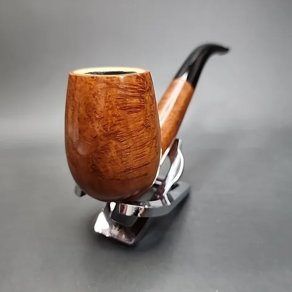 Hilson Magnum Meerschaum Lined Bent Billiard Estate Briar Pipe - Image 5