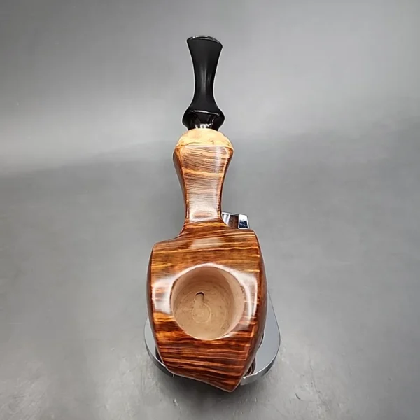 PapaBearPipes Smooth Fugu Handmade Briar Pipe, New - Image 5