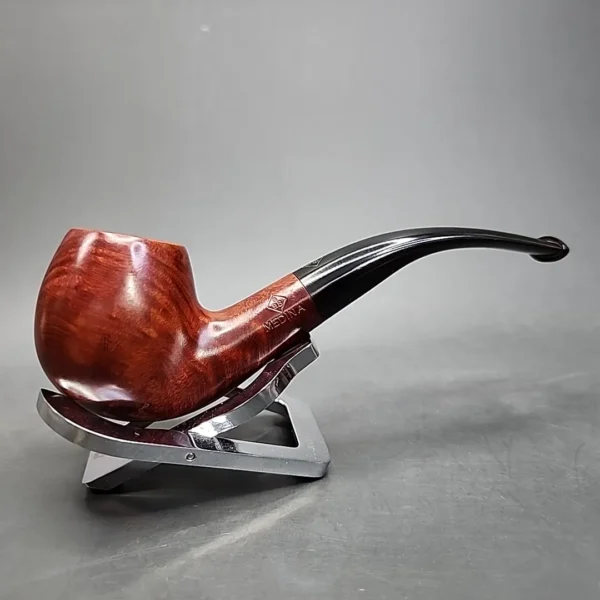 BBB Medina 18470 Smooth Bent Apple Estate Briar Pipe, Unsmoked - Image 5