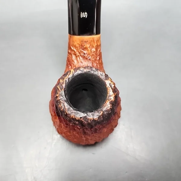 Stanwell 37 Reg Era Rusticated Volcano Sitter Estate Briar Pipe, Danish Estates [SOLD] - Image 5