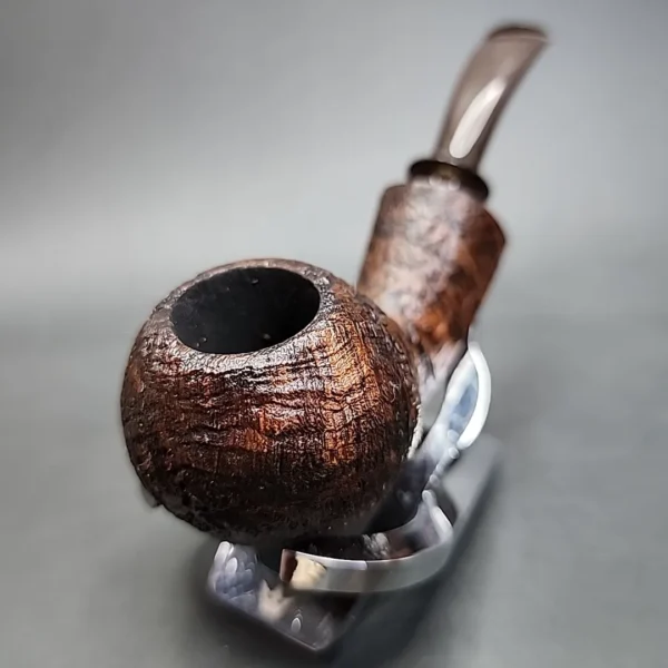 Nathan Armentrout Sandblasted Apple Handmade Briar Pipe, New [SOLD] - Image 5