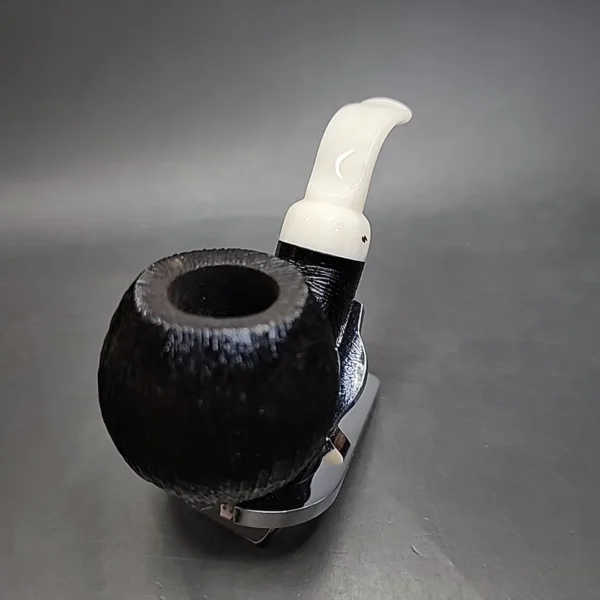Moonshine Short Fuse Cannonball, Rusticated Estate Briar Pipe, American Estates [SOLD] - Image 5